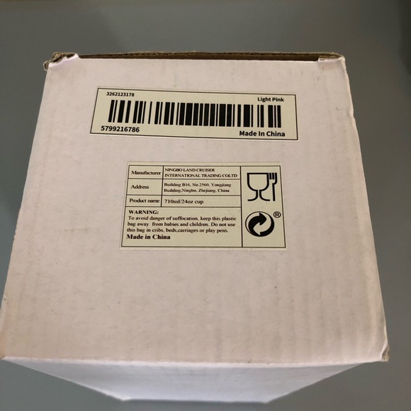 Barbie Core Peach Color Studded Tumbler B Letter Straw Cup & Lid Plastic Tumbler - Picture 8 of 8